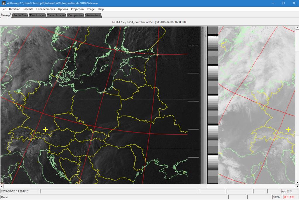 wxtoimg color thermal pallette